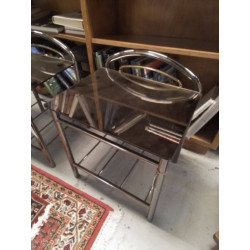 CHEVET METAL ET VERRE...