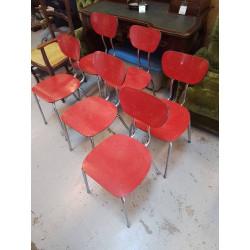 LOT 6 CHAISES MERTENS STYLE...