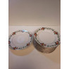 LOT VAISSELLE A DESSERT MOTIF FRUITS 