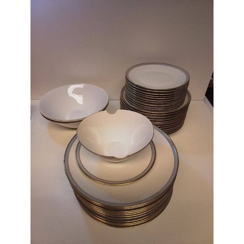 LOT D\'ASSIETTES ROSENTHAL FILET DORÉ 