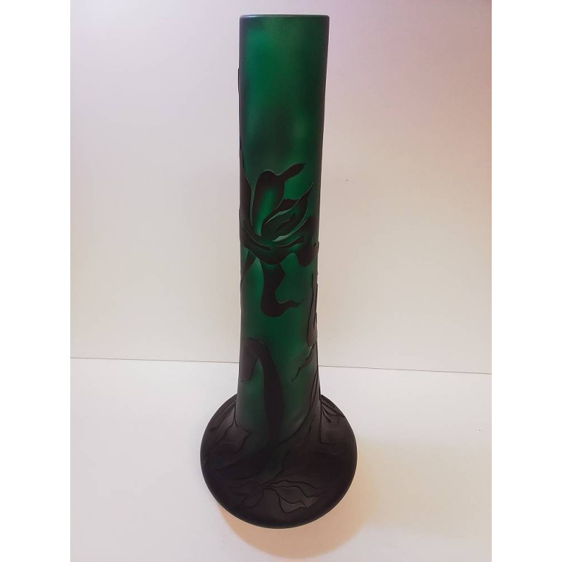 VASE PATE DE VERRE CRISTAL DE SÈVRES (ECLAT)