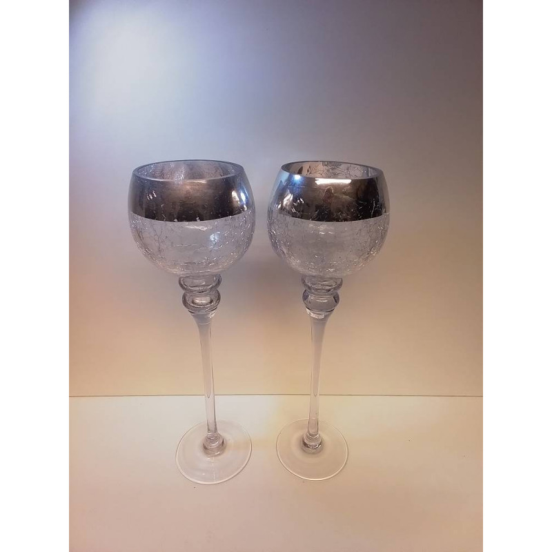 LOT DE DÉCORATIONS EN VERRE 