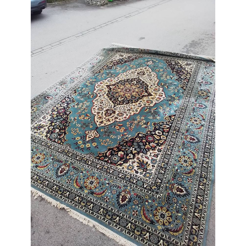 TAPIS TON BLEU 343X250