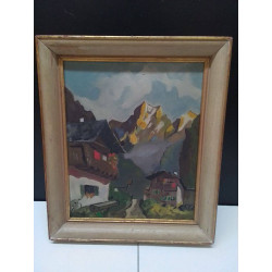 HUILE SUR PANNEAU SIGNÉE 