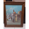 HUILE SUR PANNEAU ORIENTAL 