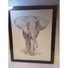CRAYON SIGNÉ MOTIF ÉLÉPHANT 