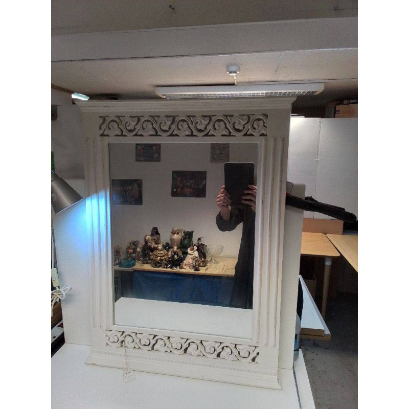 MIROIR BORD BOIS BLANC 