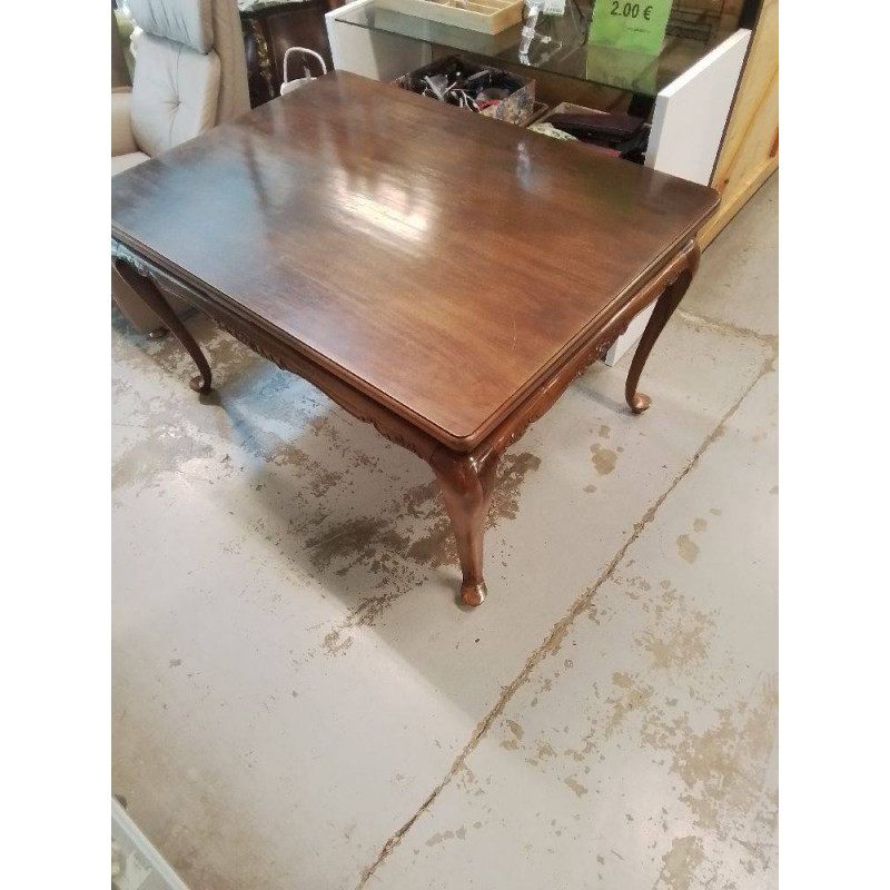 TABLE STYLE CHIPPENDALE BOIS AVEC ALLONGES 