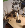 LUSTRE METAL 6 FEUX 