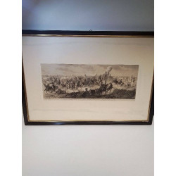 GRAVURE BATAILLE DE GRAVELOTTE