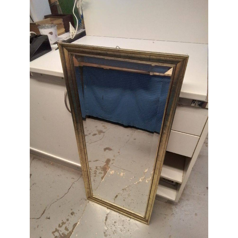 MIROIR RECTANGULAIRE BORD DORE MM