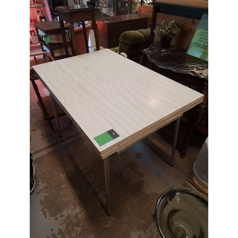 TABLE FORMICA BLANCHE 