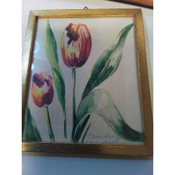 CADRE  MINIATURE SIGNÉE...