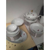 LOT VAISSELLE BAVARIA FILET DORÉ 
