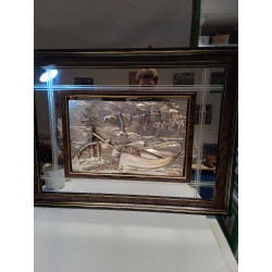 MIROIR A RELIEF BATEAUX 
