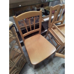 LOT DE CHAISES BOIS 