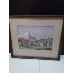 AQUARELLE SIGNÉE WEIS GAB 