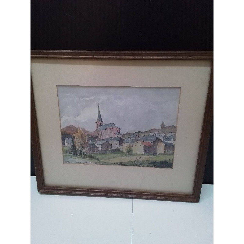 AQUARELLE SIGNÉE WEIS GAB 