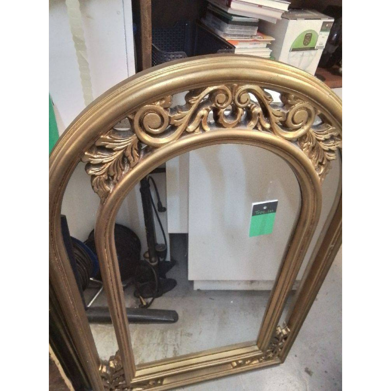 MIROIR MODERNE BORD DORE 