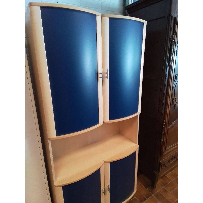 MEUBLE 4 PORTES EFFET BOIS 
