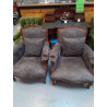 SALON DE STYLE LOUIS XV 2+1+1 GRIS 