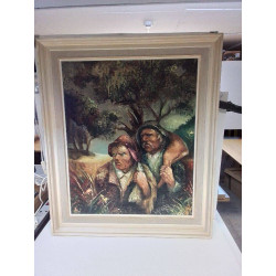 HUILE SUR TOILE COUPLE...