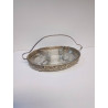 PLATEAU ART DECO METAL ET VERRE