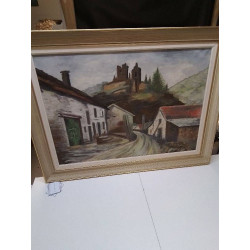 HUILE SUR TOILE SIGNE JF 