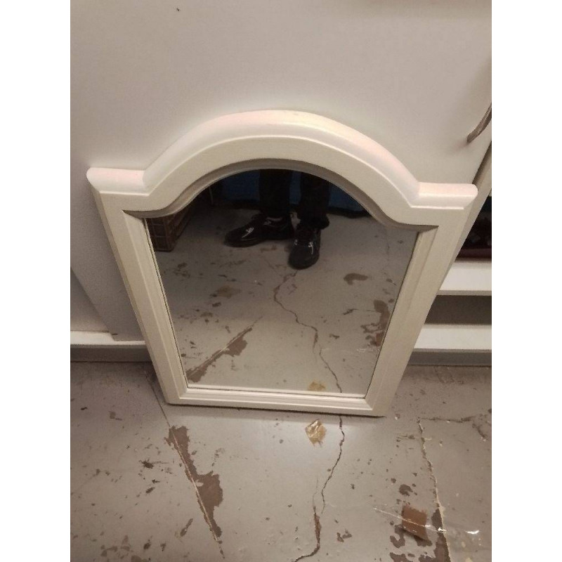 MIROIR BLANC EN BOIS