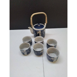 SERVICE A THE CERAMIQUE BLEU