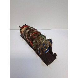 DESSOUS DE VERRE EN BOIS PEINT