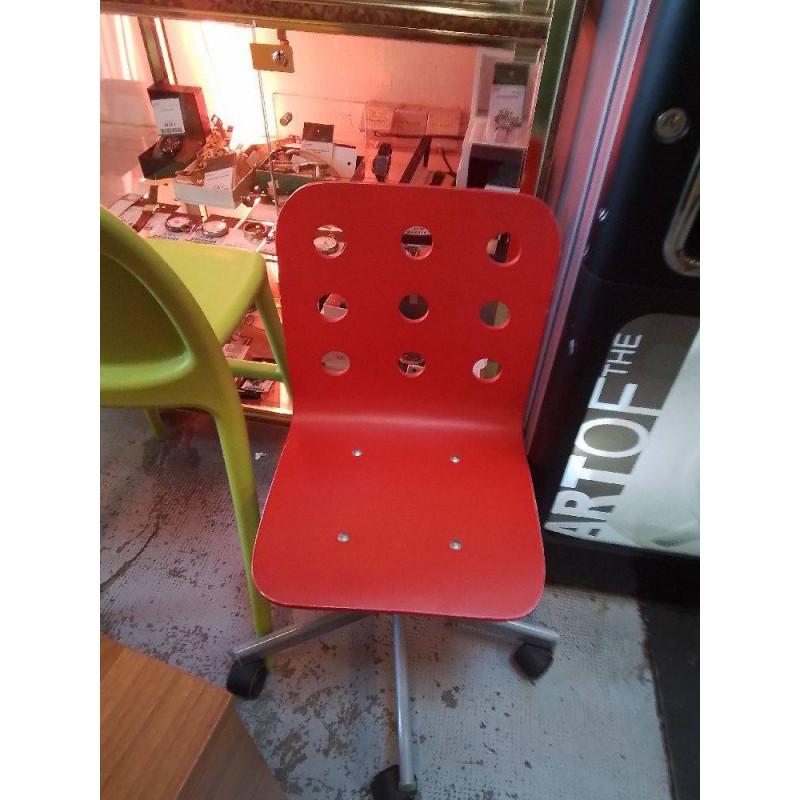 CHAISE ROUGE DE BUREAU 