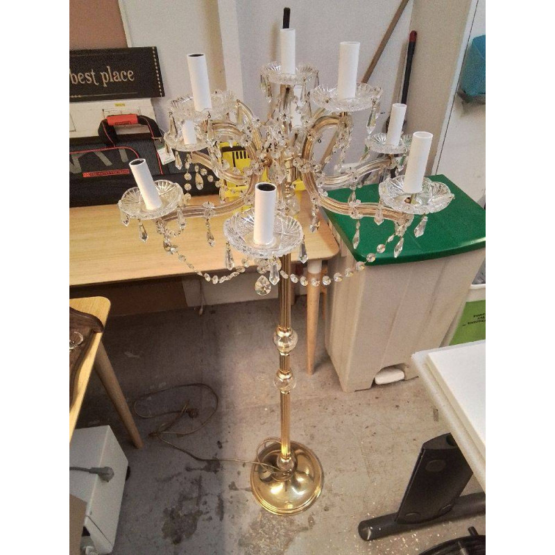 LAMPE SUR PIEDS 9 FEUX A PAMPILLES ORION