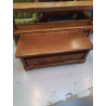 TABLE BASSE EN CHENE MASSIF 4 TIROIRS 