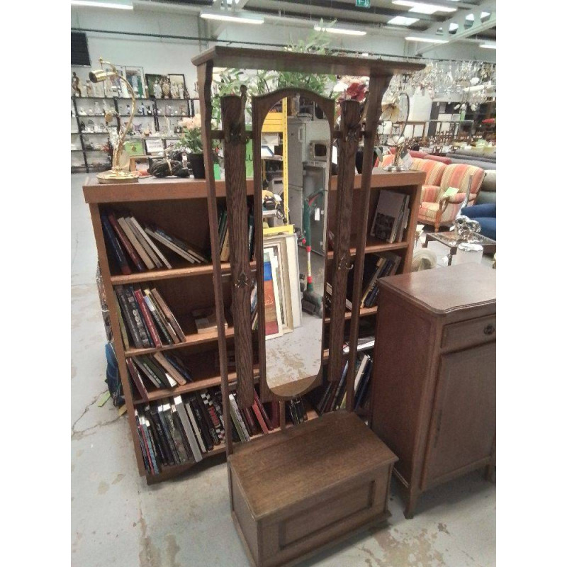 VESTIAIRE EN BOIS AVEC MIROIR