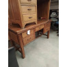 BUREAU EN CHENE MASSIF ANCIEN 5 TIROIRS