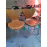CHAISE BRUNE FRITZ HANSEN LA PIECE