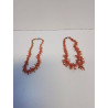 COLLIER EN CORAIL ROUGE LA PIECE