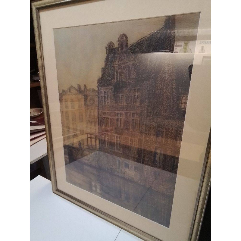 TABLEAU CRAYON SIGNEE