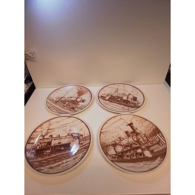 LOT D\'ASSIETTES VILLEROY ET BOCH TRAINS 
