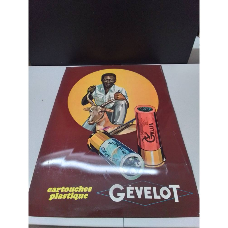 PLAQUE PUBLICITAIRE GEVELOT