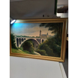 HUILE SUR TOILE PONT ADOLPHE