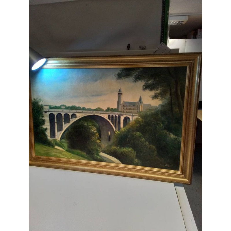 HUILE SUR TOILE PONT ADOLPHE
