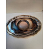LOT PLATEAUX METAL ARGENTÉ 