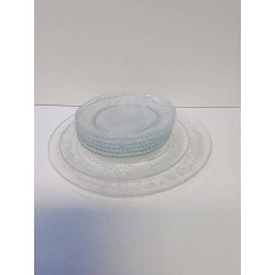 LOT D’ASSIETTES EN VERRE 