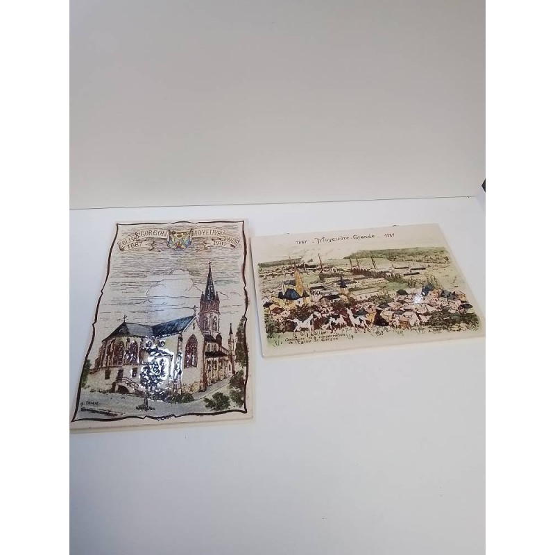 PLAQUE CÉRAMIQUE MOYEUVRE GRANDE LA PIECE