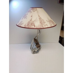 LAMPE A POSER PIED EN VERRE 