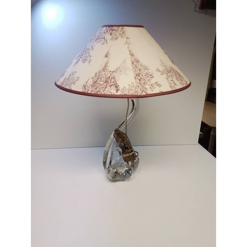 LAMPE A POSER PIED EN VERRE 