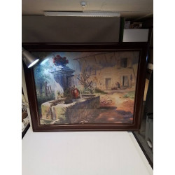 AQUARELLE VILLAGE SIGNEE...