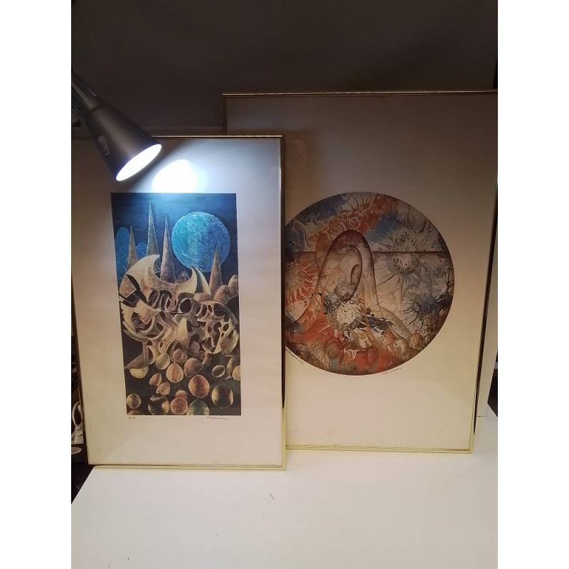 LITHOGRAPHIE ABSTRAITE CORMIN LA PIECE